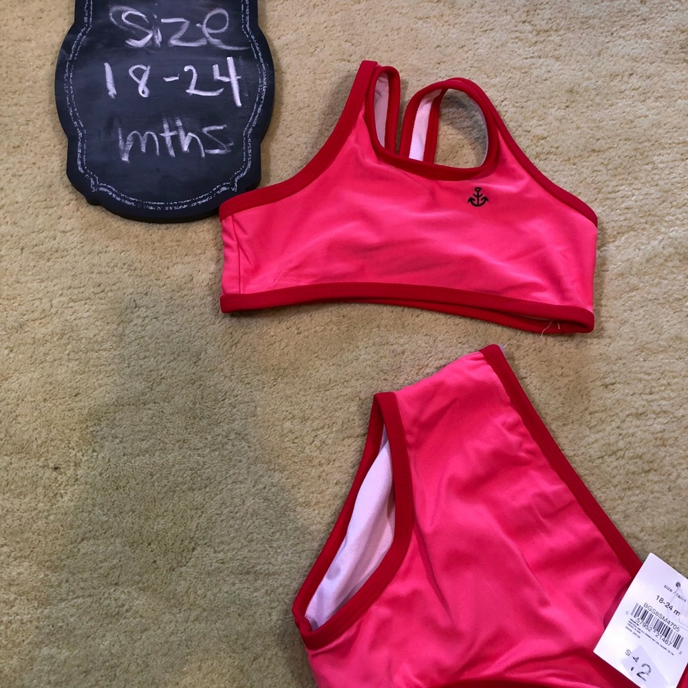 Joe Fresh Kids Swim Bikini in Vibrant Pink
